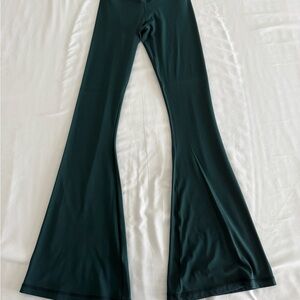 Dark Green Flared leggings